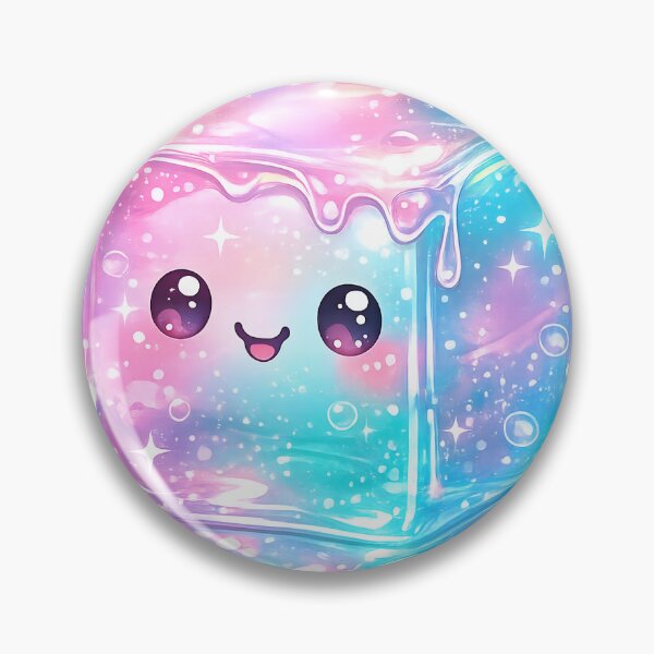 Item preview, Needoh Cute Kawaii Jelly Cube Sticker | Pastel Galaxy Needoh Squishy Aesthetic | Glossy Slime Cube Art designed and sold by Bhaskar Digital Art.