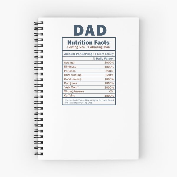 Item preview, Dad Nutrition Facts designed and sold by krystalRomanart.