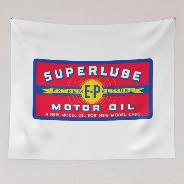 Item preview, Vintage Superlube Motor Oil designed and sold by QuayTradingCo.