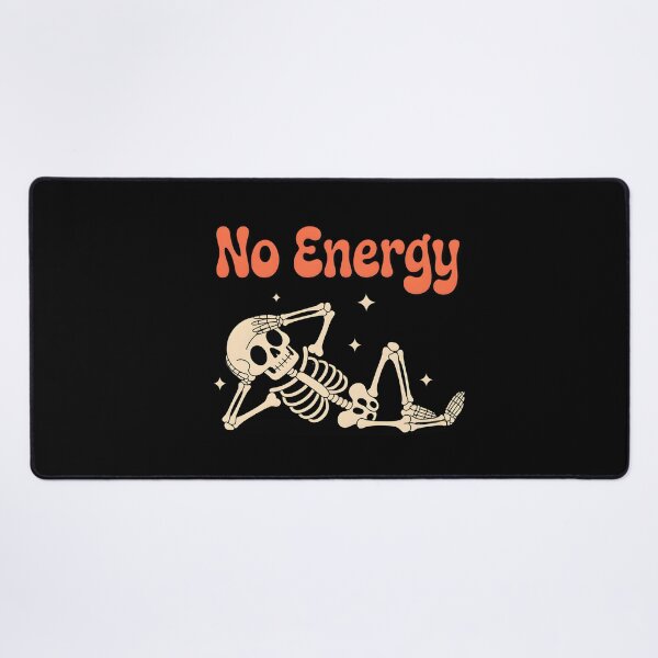 Item preview, No Energy Skeleton Shirt, Lazy Skeleton Aesthetic Tee, Funny Introvert Halloween Shirt, Tired Mood Graphic Tee, Spooky Chill Vibes Skeleton Design designed and sold by Raw Tigers.