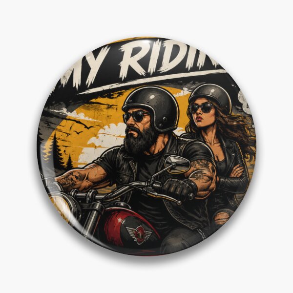Item preview, Biker Couple designed and sold by DoNothingInc.