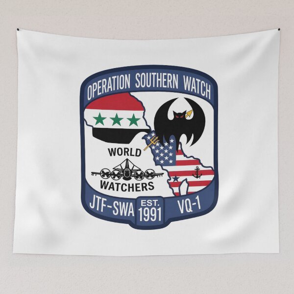 Item preview, Operation Southern Watch: VQ-1 "World Watchers" Mission Patch designed and sold by CharlieDesings.