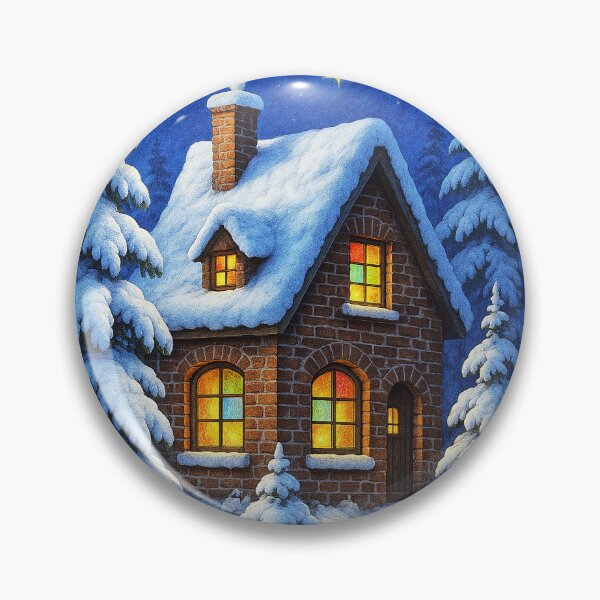 Item preview, Beautiful fairy tale house in Christmas designed and sold by AsahiNoAme.