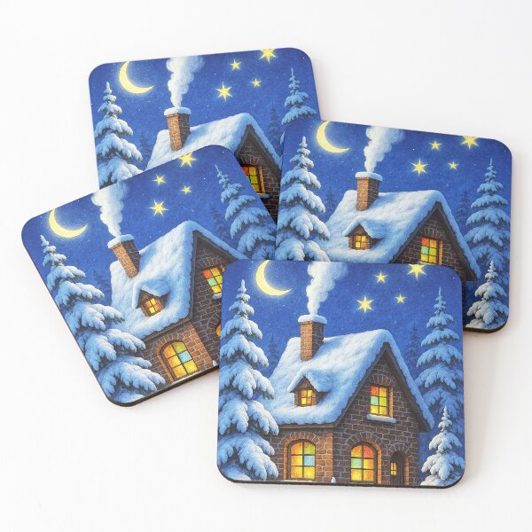 Item preview, Beautiful fairy tale house in Christmas designed and sold by AsahiNoAme.
