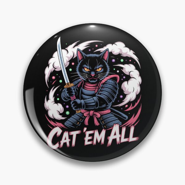 Item preview, Cat samurai, cat'em all designed and sold by Boardgameo.
