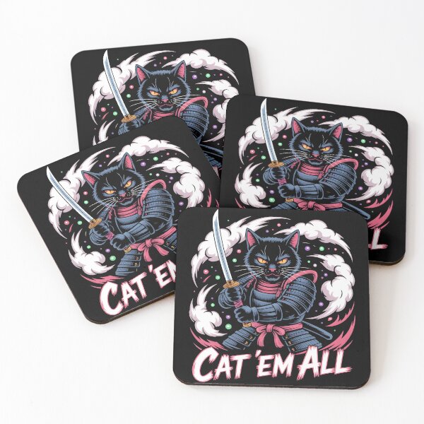 Item preview, Cat samurai, cat'em all designed and sold by Boardgameo.