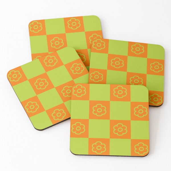 Item preview, Retro Checkerboard Flowers designed and sold by tonymagnerart.