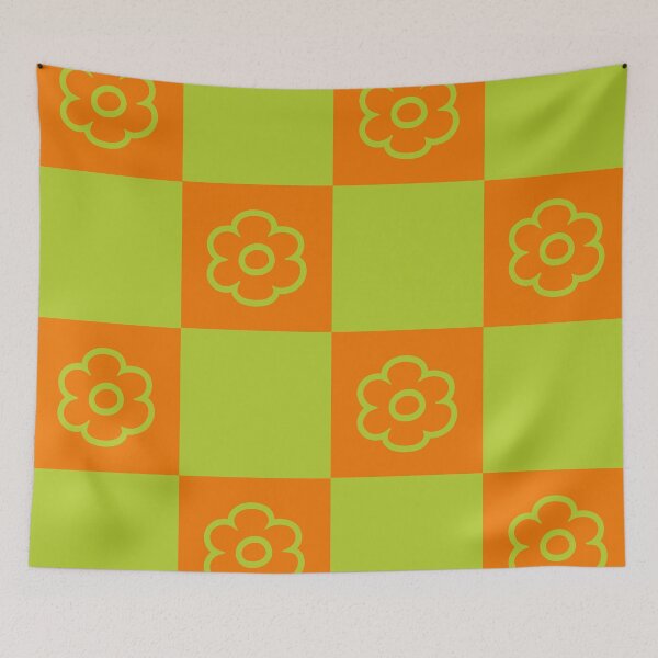Item preview, Retro Checkerboard Flowers designed and sold by tonymagnerart.