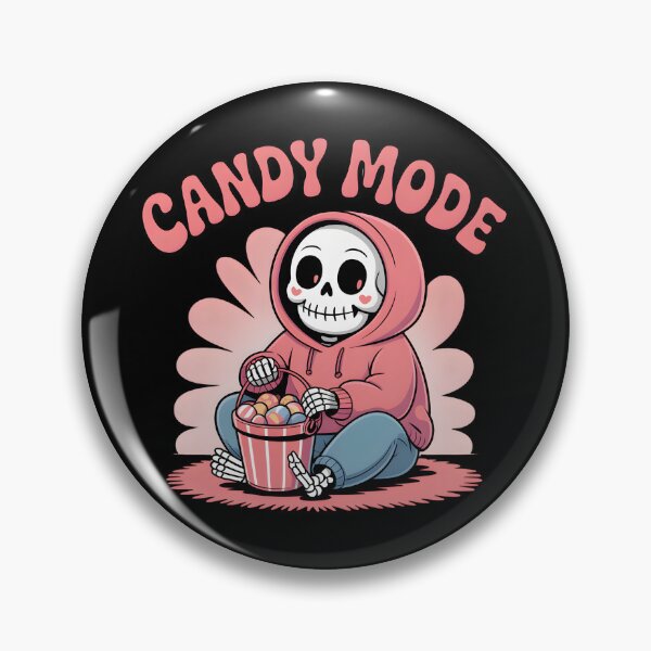 Item preview, Candy Mode Skeleton with Candy Bucket – Cute Pastel Halloween Cozy Design designed and sold by Raw Tigers.