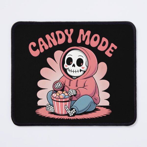 Item preview, Candy Mode Skeleton with Candy Bucket – Cute Pastel Halloween Cozy Design designed and sold by Raw Tigers.