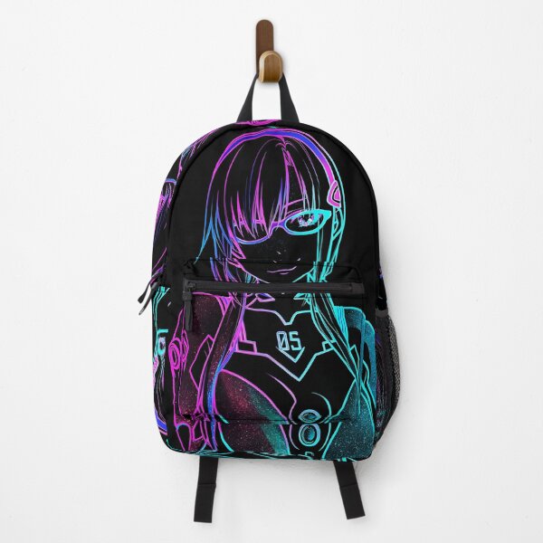 Item preview, Neon Cyberpunk Anime Girl Glow Line Art Futuristic Aesthetic Vaporwave Sci Fi Design designed and sold by Dyan4.