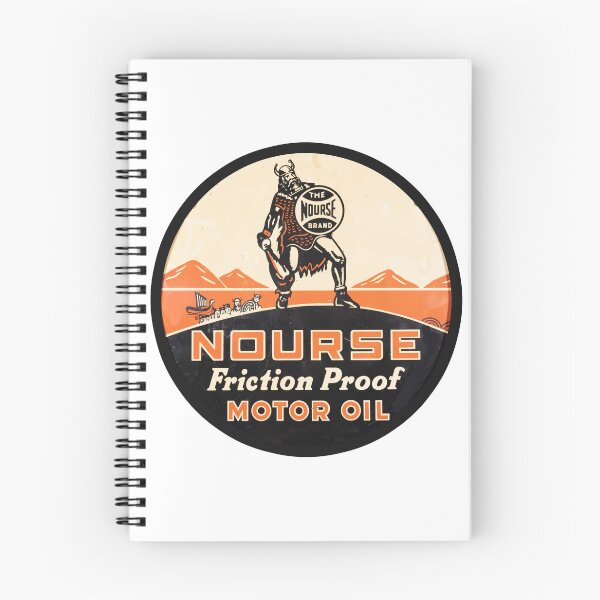 Item preview, Vintage Nourse Friction Proof Motor Oil designed and sold by QuayTradingCo.