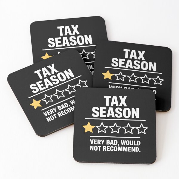 Item preview, Tax Season One Star Very Bad Would Not Recommend Funny Tax Joke designed and sold by Say It With Ink.