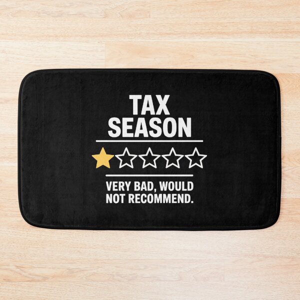 Item preview, Tax Season One Star Very Bad Would Not Recommend Funny Tax Joke designed and sold by Say It With Ink.