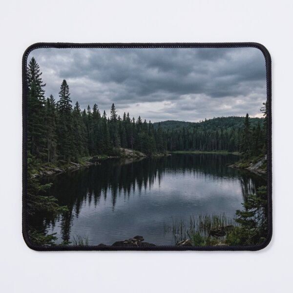 Item preview, Dark lake surrounded by pine trees designed and sold by Malisa345.
