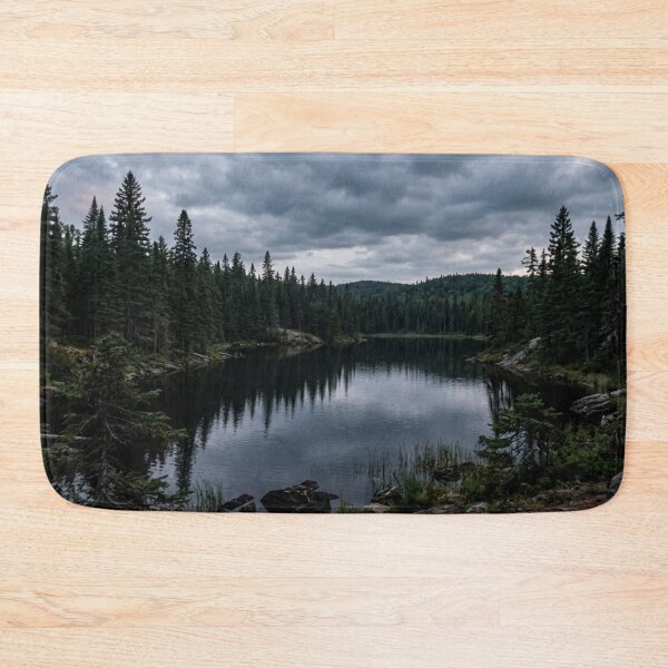 Item preview, Dark lake surrounded by pine trees designed and sold by Malisa345.