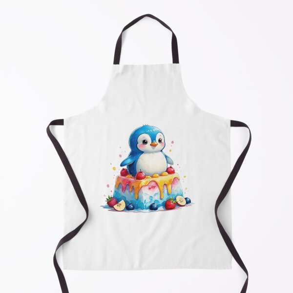 Item preview, Cute Penguin on Shaved Ice Dessert Summer Food Art designed and sold by AQUILAKREO.