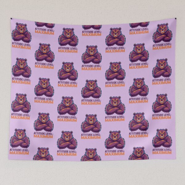 Item preview, Attitude Bear – Maximum Confidence Design designed and sold by Dogandesighn.
