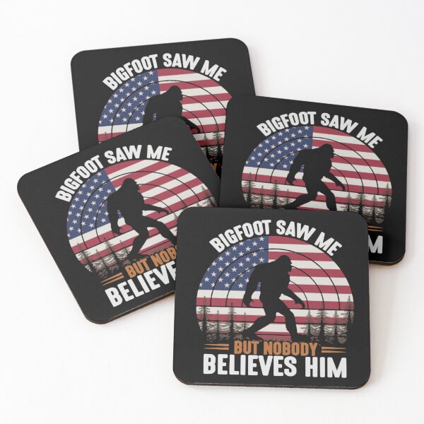 Item preview, Bigfoot Saw Me But Nobody Believes Him Patriotic American Flag designed and sold by trendnest_shop.