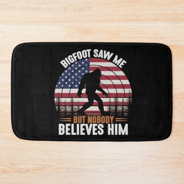 Item preview, Bigfoot Saw Me But Nobody Believes Him Patriotic American Flag designed and sold by trendnest_shop.