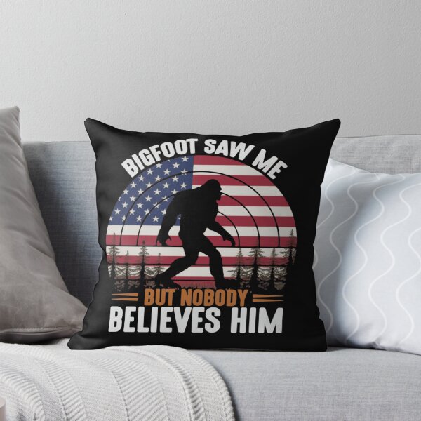 Item preview, Bigfoot Saw Me But Nobody Believes Him Patriotic American Flag designed and sold by trendnest_shop.