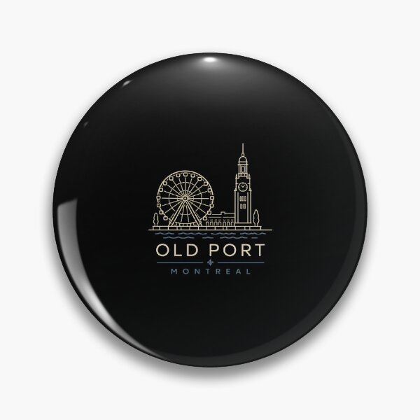 Aperçu de l'œuvre Vieux-Port Montréal La Grande Roue Dessin au trait créée et vendue par Fenay Designs.