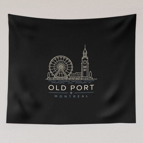 Item preview, Old Port Montreal La Grande Roue Line Art designed and sold by Fenay Designs.