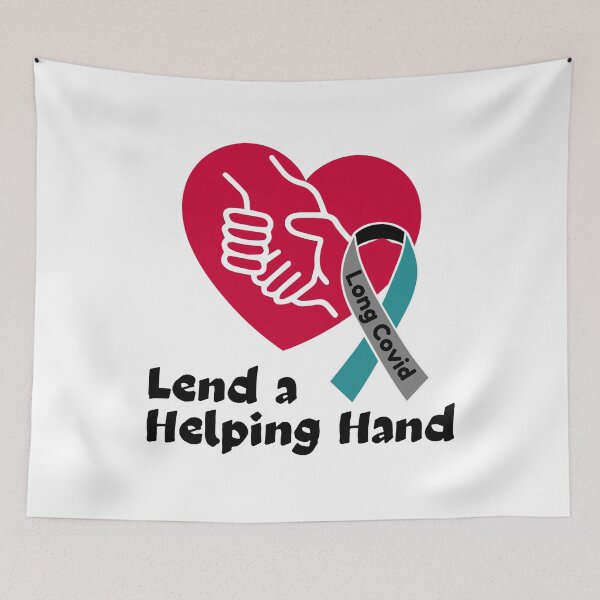 Item preview, LONG COVID - Lend a Helping Hand. designed and sold by MPC-Mince-Pies.
