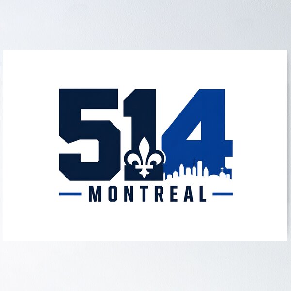 Item preview, 514 Montreal Skyline Area Code Pride designed and sold by Fenay Designs.
