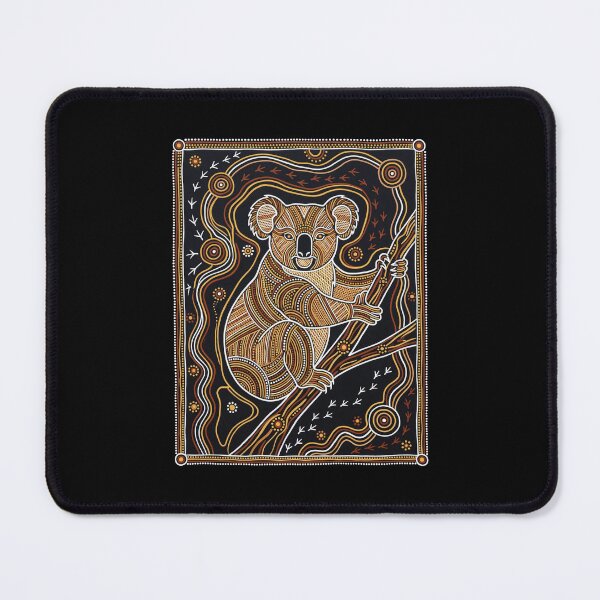 Item preview, Ochre & Ash: Koala (Phascolarctos cinereus) Aboriginal Dot Art designed and sold by FreiherrPK.