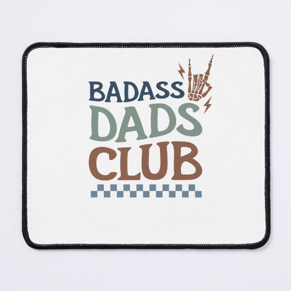 Item preview, Badass Dads Club Retro Rock Hand designed and sold by krystalRomanart.