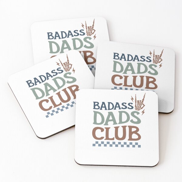 Item preview, Badass Dads Club Retro Rock Hand designed and sold by krystalRomanart.