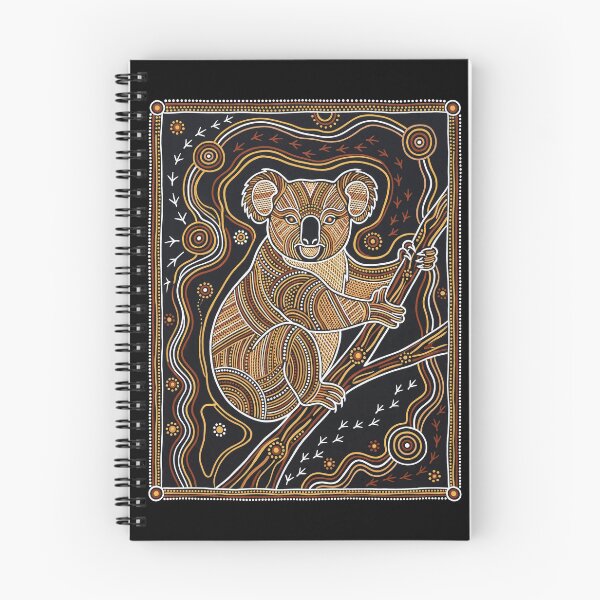 Item preview, Ochre & Ash: Koala (Phascolarctos cinereus) Aboriginal Dot Art designed and sold by FreiherrPK.