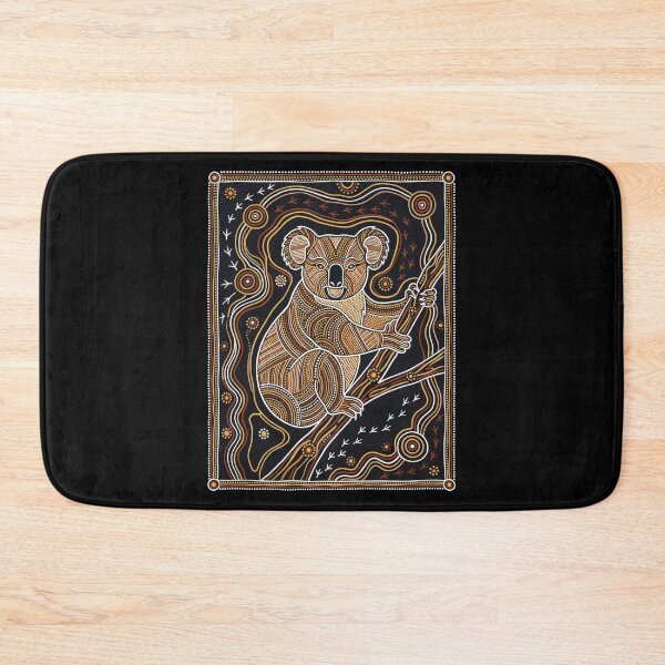 Item preview, Ochre & Ash: Koala (Phascolarctos cinereus) Aboriginal Dot Art designed and sold by FreiherrPK.