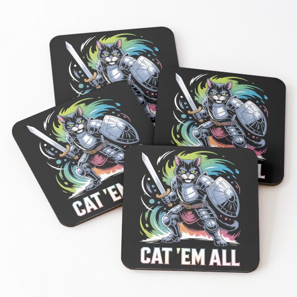 Item preview, Cat knight, cat'em all designed and sold by Boardgameo.