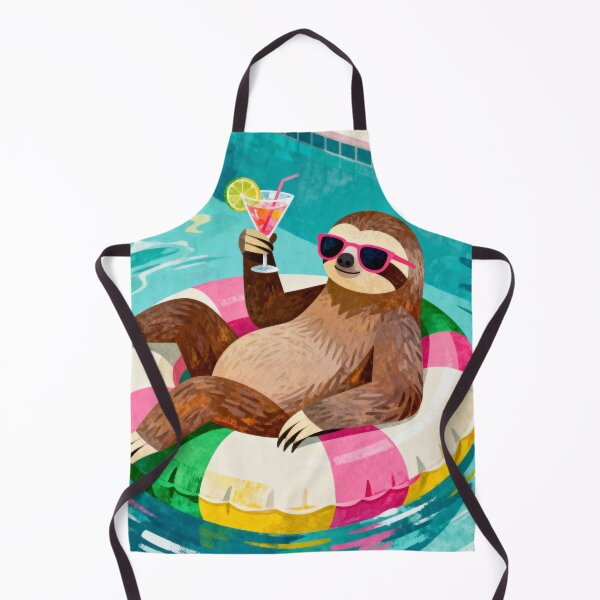 Item preview, Sloth in a Swimming Pool designed and sold by MyCozyCorner24.