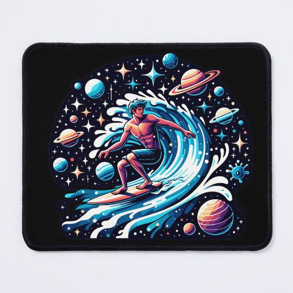 Item preview, Galactic Surfer Cosmic Wave Design Gift for Surfers and Space Lovers designed and sold by CyfroweMysli.