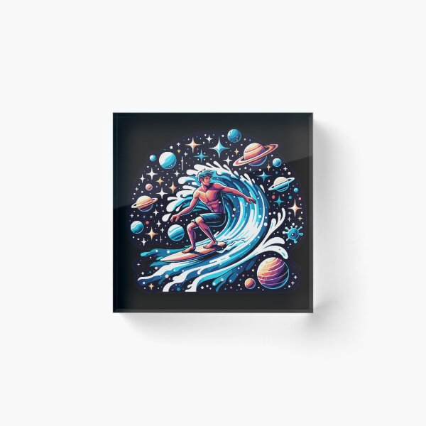 Item preview, Galactic Surfer Cosmic Wave Design Gift for Surfers and Space Lovers designed and sold by CyfroweMysli.
