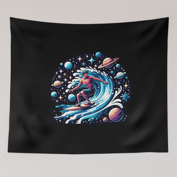 Item preview, Galactic Surfer Cosmic Wave Design Gift for Surfers and Space Lovers designed and sold by CyfroweMysli.