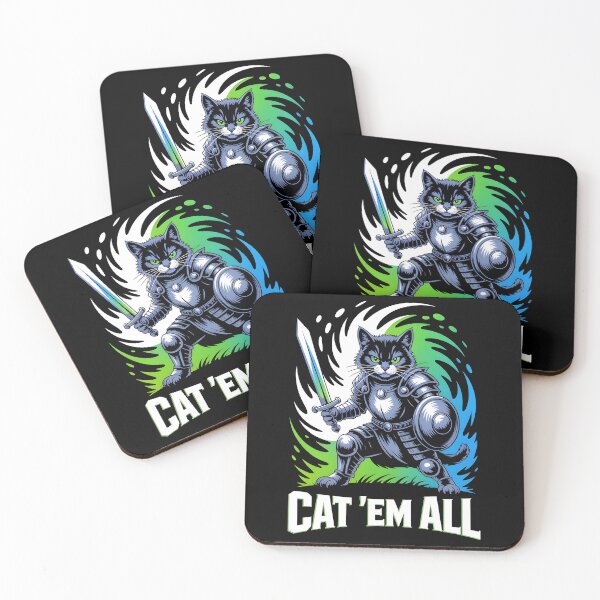 Item preview, Cat knight, cat'em all designed and sold by Boardgameo.