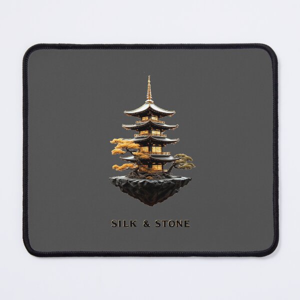 Item preview, Silk & Stone - Zen Sanctuary – Pagoda & Obsidian Bonsai High-End 3D_ Edition_01 designed and sold by Shift-Bloom.