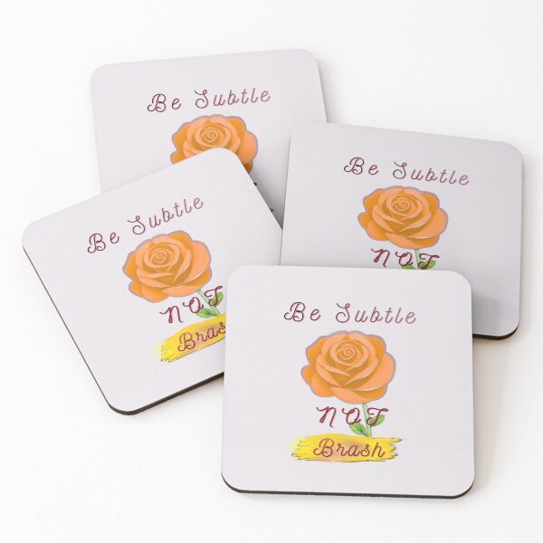 Item preview, Be Subtle Not Bras Rose designed and sold by Art With Impact – Statement Art & Apparel for Deep Thinkers.