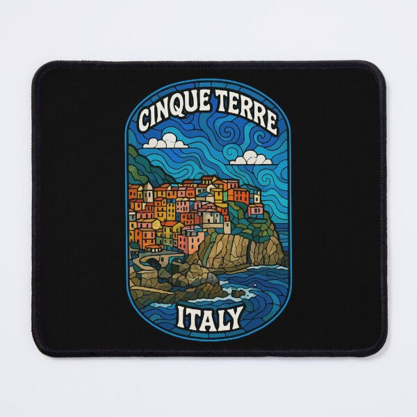 Item preview, Cinque Terre Italy Stained Glass Travel designed and sold by TomFrontierArt.