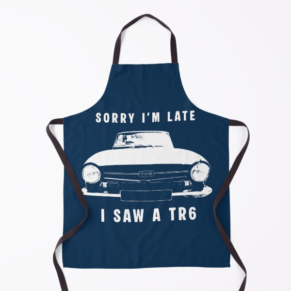 Item preview, Sorry I'm late, I saw a TR6 British classic car (white) designed and sold by soitwouldseem.