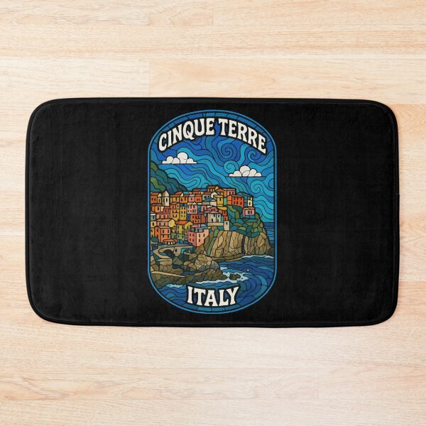 Item preview, Cinque Terre Italy Stained Glass Travel designed and sold by TomFrontierArt.