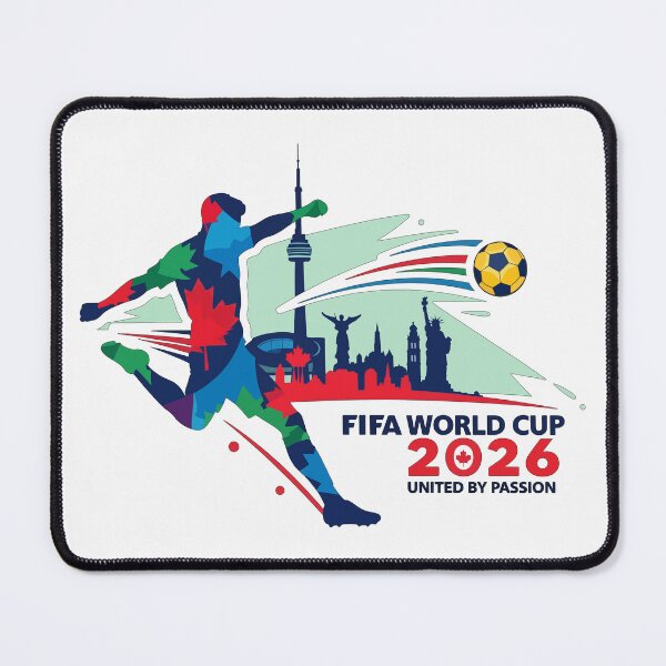 Item preview, FIFA World Cup 2026: United by Passion Soccer Silhouette Art designed and sold by MalisoStickers.