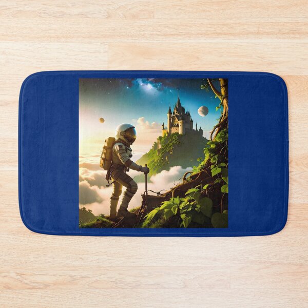 Item preview, Astronaut and castle on another planet designed and sold by Creative Visualize.