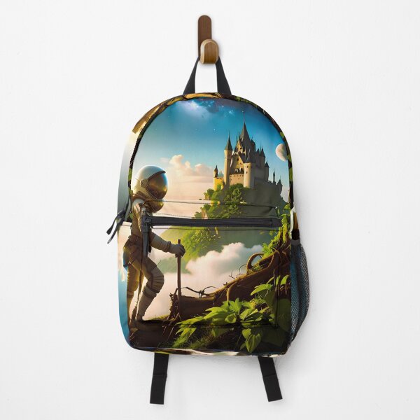 Item preview, Astronaut and castle on another planet designed and sold by Creative Visualize.