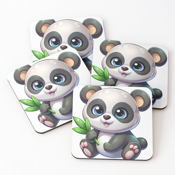 Item preview, Sweet Kawaii Panda Blue Eyes Bamboo Cute Animal designed and sold by JoRem47.