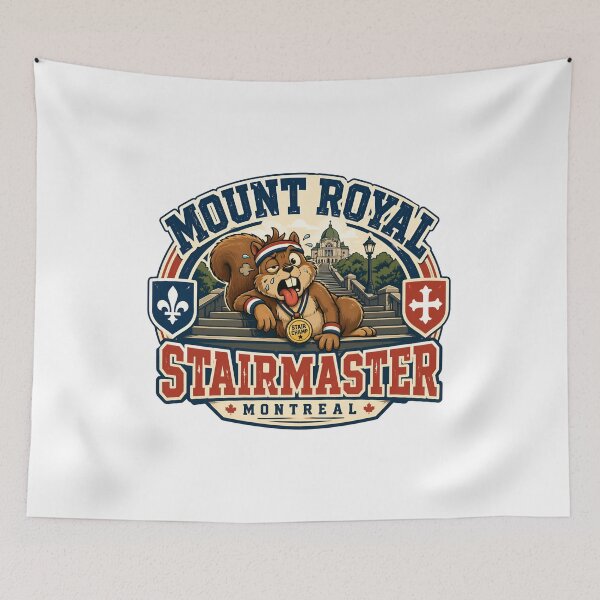 Item preview, Mount Royal Stairmaster Montreal Funny Squirrel designed and sold by Fenay Designs.